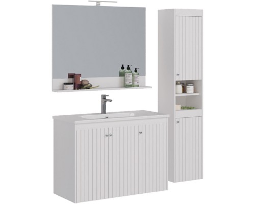 Тумба белый глянец 96 см Lemark Romance LM07R100T