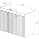 Тумба белый глянец 96 см Lemark Romance LM07R100T
