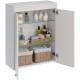 Шкаф двустворчатый 60x75 см белый глянец Lemark Romance LM07R35SH
