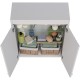 Шкаф двустворчатый 60x75 см белый глянец Lemark Romance LM07R35SH