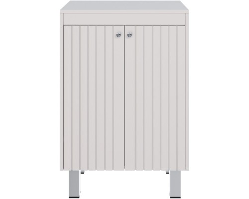 Тумба белый глянец 60,1 см с бельевой корзиной Lemark Romance LM07R35N-SH