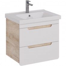 Тумба дуб кантри/белый глянец 61 см Lemark Olivia LM08OL65T