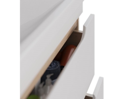 Тумба дуб кантри/белый глянец 61 см Lemark Olivia LM08OL65T