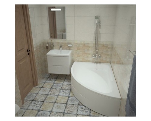 Акриловая ванна 150x100 см L Santek Гоа 1.WH11.2.033