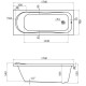 Акриловая ванна 170x70 см Santek Тенерифе XL 1.WH30.1.979