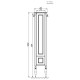 Пенал напольный дуб молочный R Roca America Evolution L ZRU9302949