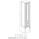 Пенал напольный дуб тёмный шоколад R Roca America Evolution L ZRU9302948