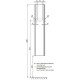 Пенал подвесной белый глянец R Roca Up ZRU9303014