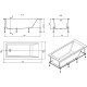 Акриловая ванна 150x70 см Roca Easy ZRU9302904