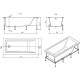 Акриловая ванна 170x70 см Roca Easy ZRU9302905