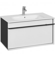 Тумба белый глянец/черный 78,5 см Roca Aneto 857430806