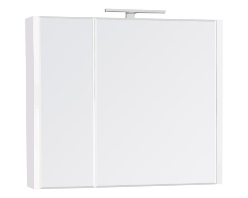 Зеркальный шкаф 76x65 см белый глянец Roca Etna 857304806