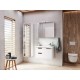 Зеркальный шкаф 76x65 см белый глянец Roca Etna 857304806