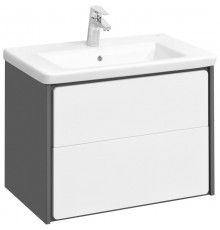 Тумба белый глянец/антрацит 67,7 см Roca Ronda ZRU9302964