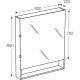 Зеркальный шкаф фиолетовый 60x85 см Roca The Gap ZRU9302751