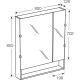 Зеркальный шкаф белый 80x85 см Roca The Gap ZRU9302750