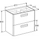 Тумба белый матовый 67,7 см Roca The Gap ZRU9302733
