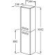 Шкаф-колонна белый L Roca The Gap ZRU9302739