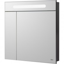 Зеркальный шкаф черный глянец 80x81 см Roca Victoria Nord Black Edition ZRU9000100
