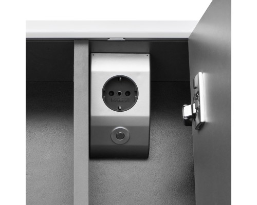 Зеркальный шкаф 70x78 см белый глянец/антрацит Roca Ronda ZRU9302969