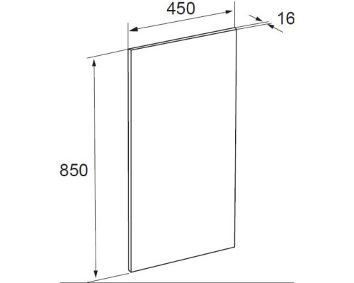 Зеркало 45x85 см Roca The Gap ZRU9000090