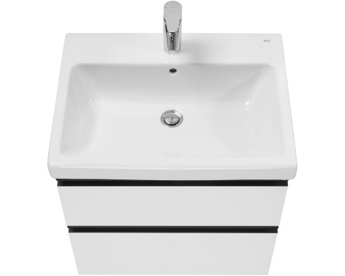 Тумба с раковиной белый глянец 60 см Roca Domi 857532806 + 3270M1004