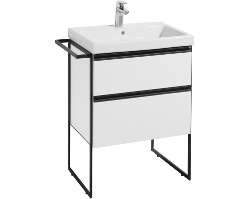 Тумба с раковиной белый глянец 60 см Roca Domi 857532806 + 3270M1004