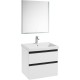 Тумба с раковиной белый глянец 60 см Roca Domi 857532806 + 3270M1004