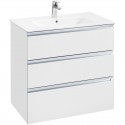 Тумба с раковиной белый глянец 80,5 см Roca The Gap 857553806 + 32799C000