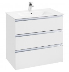 Тумба с раковиной белый глянец 80,5 см Roca The Gap 857553806 + 32799C000