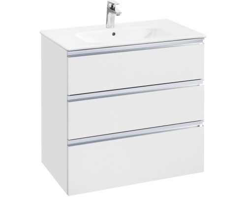 Тумба с раковиной белый глянец 80,5 см Roca The Gap 857553806 + 32799C000