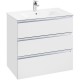 Тумба с раковиной белый глянец 80,5 см Roca The Gap 857553806 + 32799C000