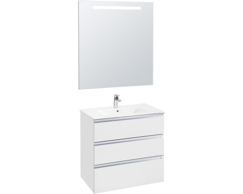 Тумба с раковиной белый глянец 80,5 см Roca The Gap 857553806 + 32799C000