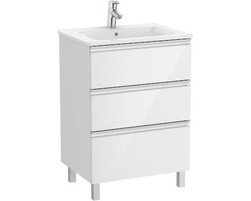 Комплект мебели белый глянец 60,5 см Roca The Gap 857552806 + 3279A8000 + ZRU9302688