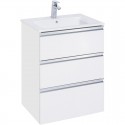 Тумба с раковиной белый глянец 60,5 см Roca The Gap 857552806 + 3279A8000