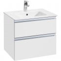 Тумба с раковиной белый глянец 60,5 см Roca The Gap 857550806 + 32799E000