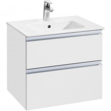 Тумба с раковиной белый глянец 60,5 см Roca The Gap 857550806 + 32799E000