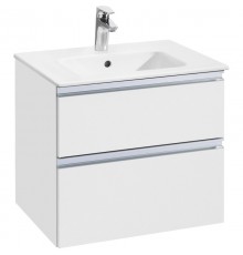 Тумба с раковиной белый глянец 60,5 см Roca The Gap 857550806 + 32799E000