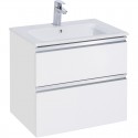 Тумба с раковиной белый глянец 60,5 см Roca The Gap 857550806 + 3279A8000
