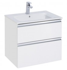 Тумба с раковиной белый глянец 60,5 см Roca The Gap 857550806 + 3279A8000