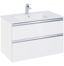 Тумба с раковиной белый глянец 80,5 см Roca The Gap 857551806 + 3279A4000