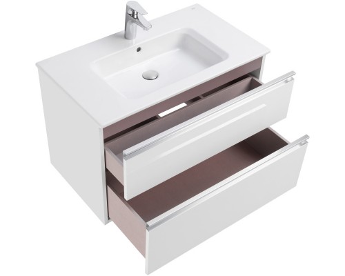 Тумба с раковиной белый глянец 80,5 см Roca The Gap 857551806 + 3279A4000