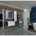 Комплект мебели белый глянец/черный 80 см Roca Aneto 857430806 + 32799C000 + 812363000