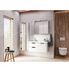 Комплект мебели белый глянец 100 см Roca Etna 857302806 + 327009000 + 857305806