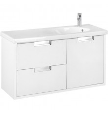 Тумба с раковиной белый глянец 100 см Roca Etna 857302806 + 327009000