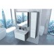 Комплект мебели белый глянец/антрацит 70 см Roca Ronda ZRU9302964 + 327471000 + ZRU9302969