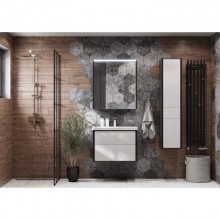 Комплект мебели белый глянец/антрацит 70 см Roca Ronda ZRU9302964 + 327471000 + ZRU9302969