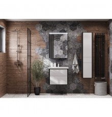 Комплект мебели белый глянец/антрацит 60 см Roca Ronda ZRU9302963 + 327472000 + ZRU9302968