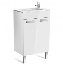 Тумба с раковиной белый глянец 50,5 см Roca Debba ZRU9302710 + 32799J00Y