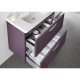 Тумба с раковиной фиолетовый 60 см Roca The Gap ZRU9302742 + 327472000